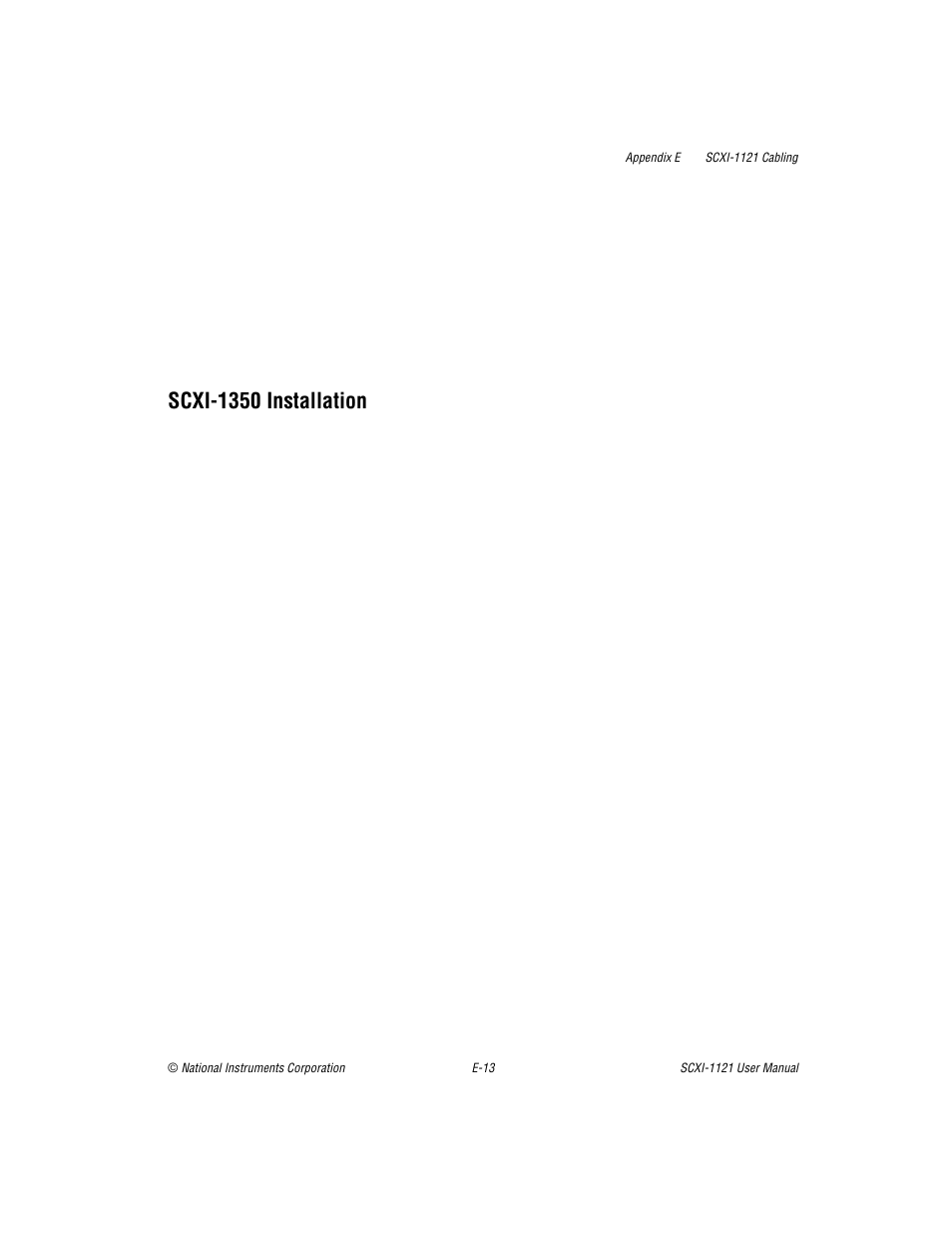 Scxi-1350 installation | National Instruments SCXI-1121 User Manual | Page 135 / 162