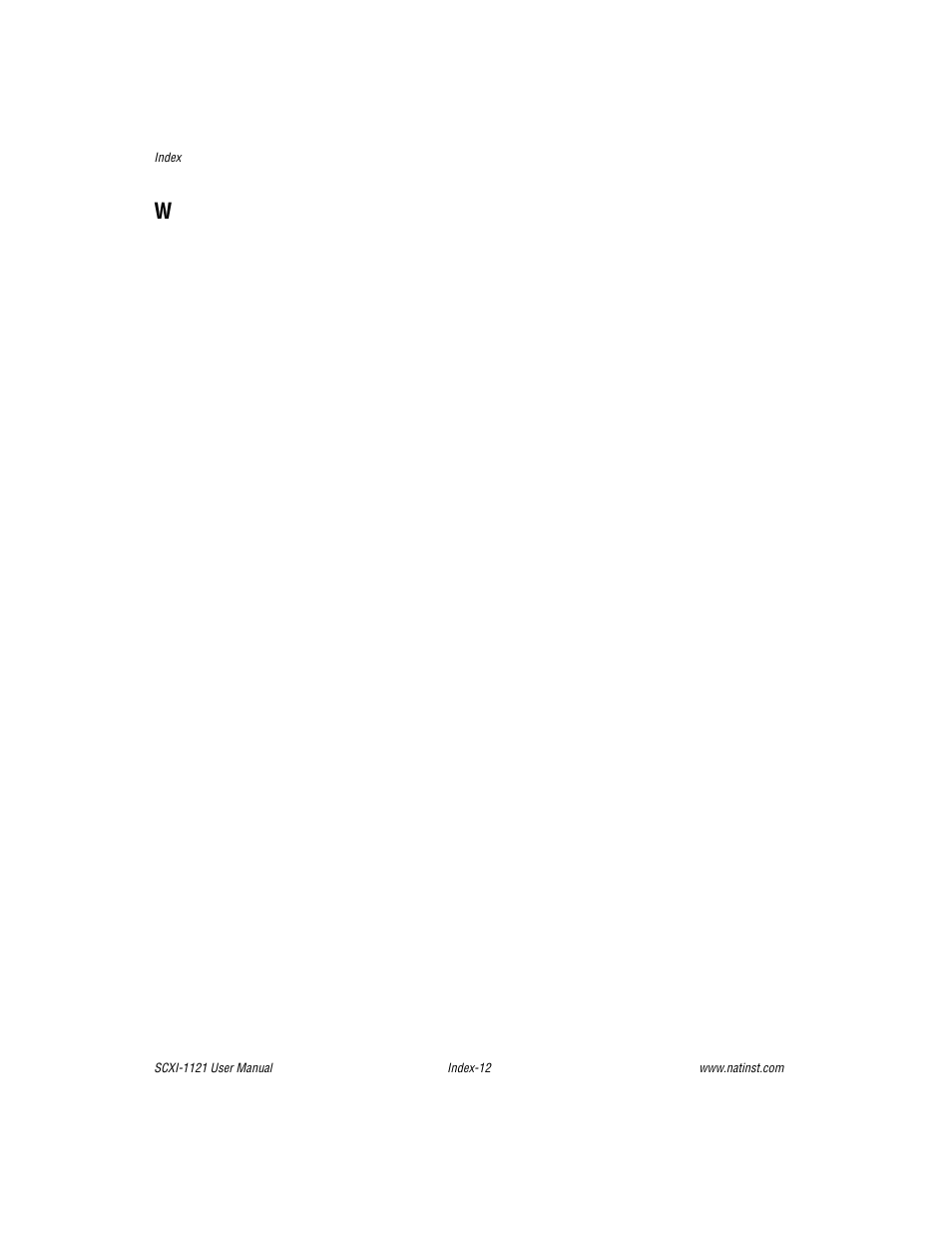National Instruments SCXI-1121 User Manual | Page 162 / 162