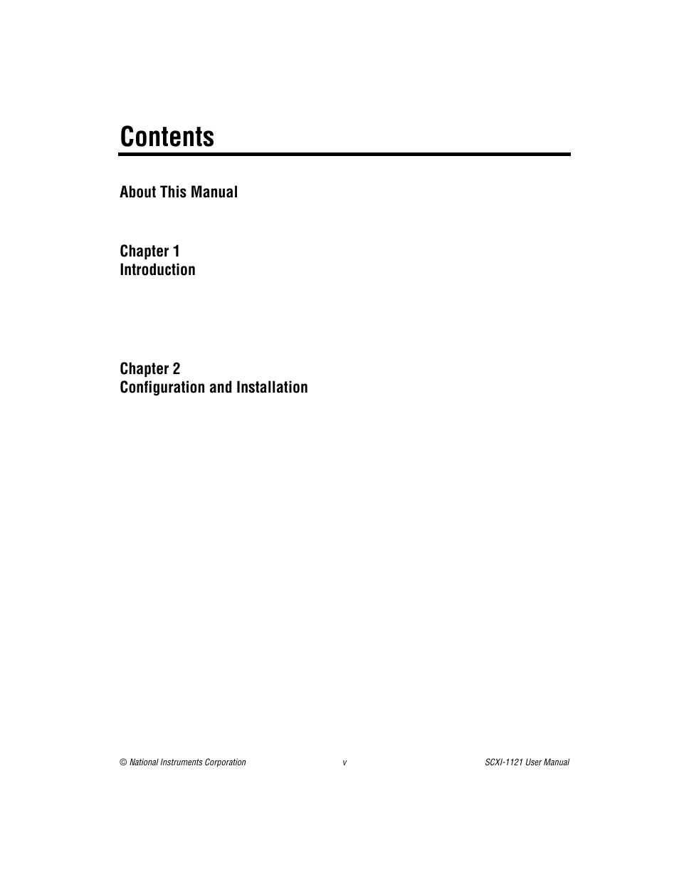 National Instruments SCXI-1121 User Manual | Page 4 / 162