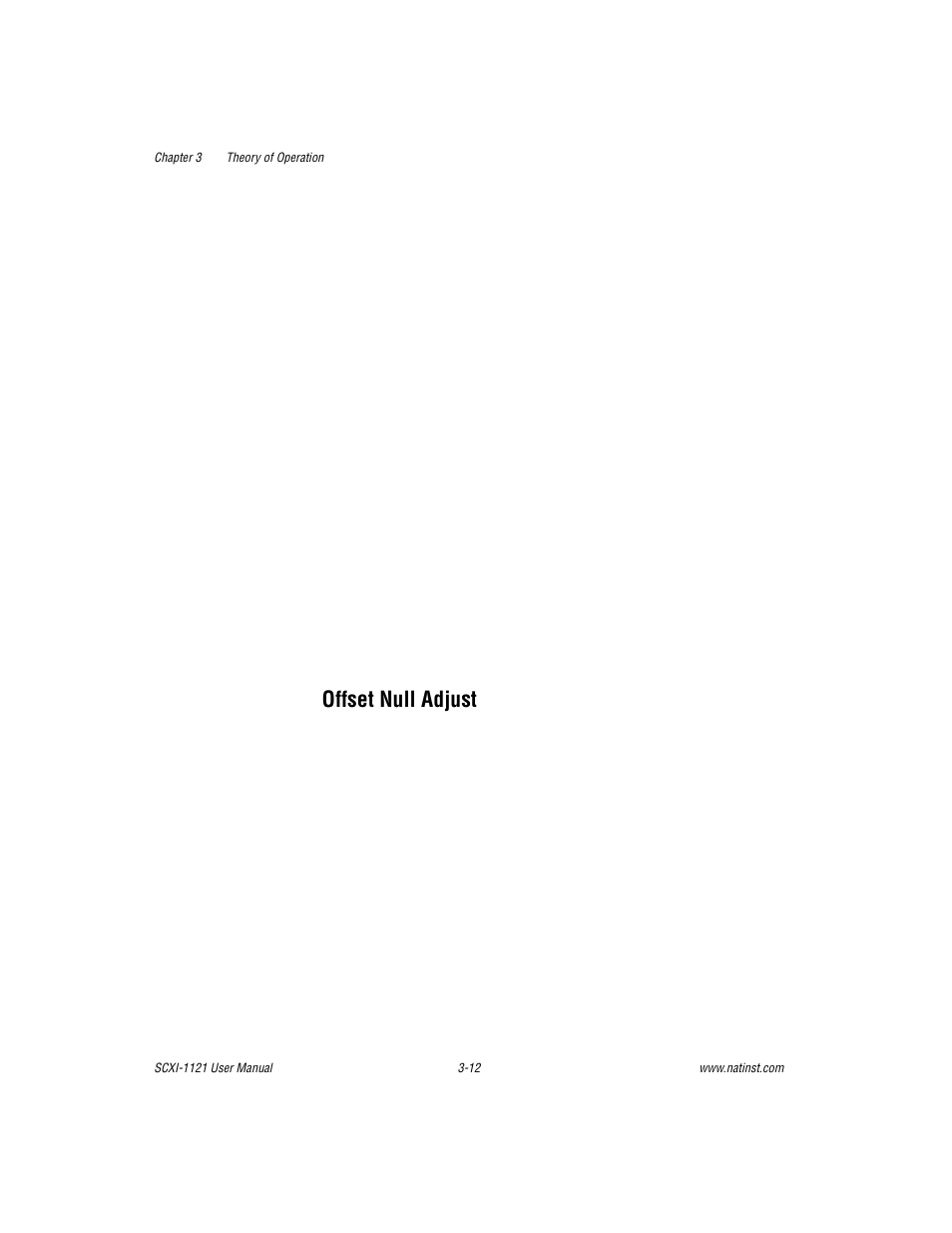 Offset null adjust, Offset null adjust -12 | National Instruments SCXI-1121 User Manual | Page 74 / 162