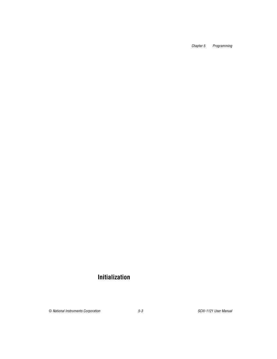 Initialization, Initialization -3 | National Instruments SCXI-1121 User Manual | Page 94 / 162