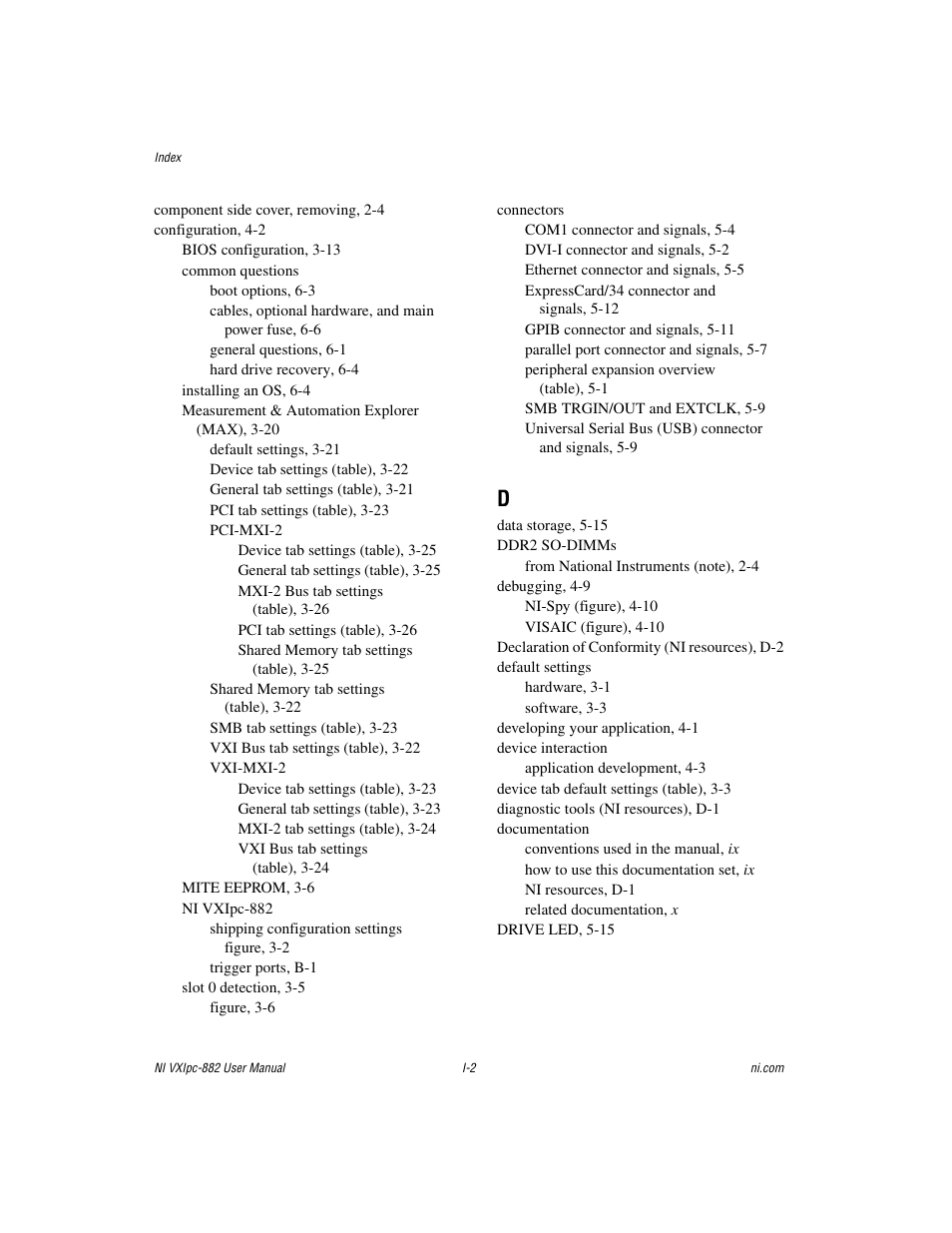 National Instruments NI VXIpc-882 User Manual | Page 101 / 106