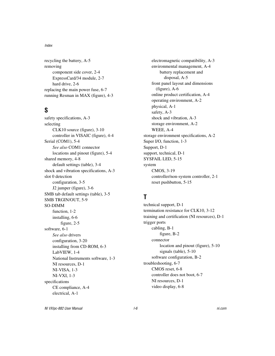 National Instruments NI VXIpc-882 User Manual | Page 105 / 106