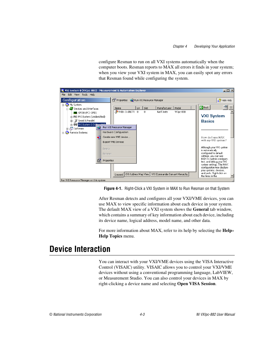 Device interaction, Device interaction -3 | National Instruments NI VXIpc-882 User Manual | Page 51 / 106