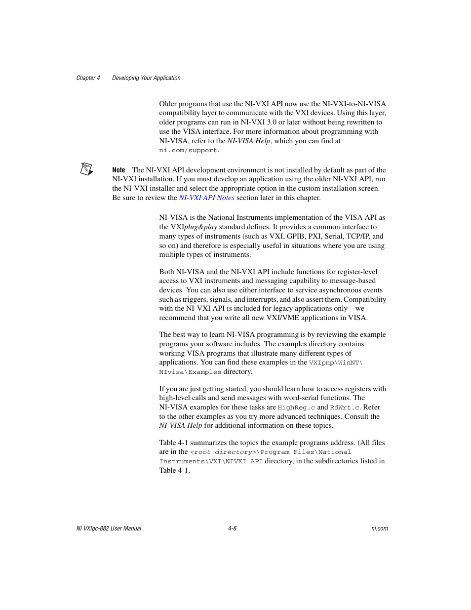National Instruments NI VXIpc-882 User Manual | Page 54 / 106