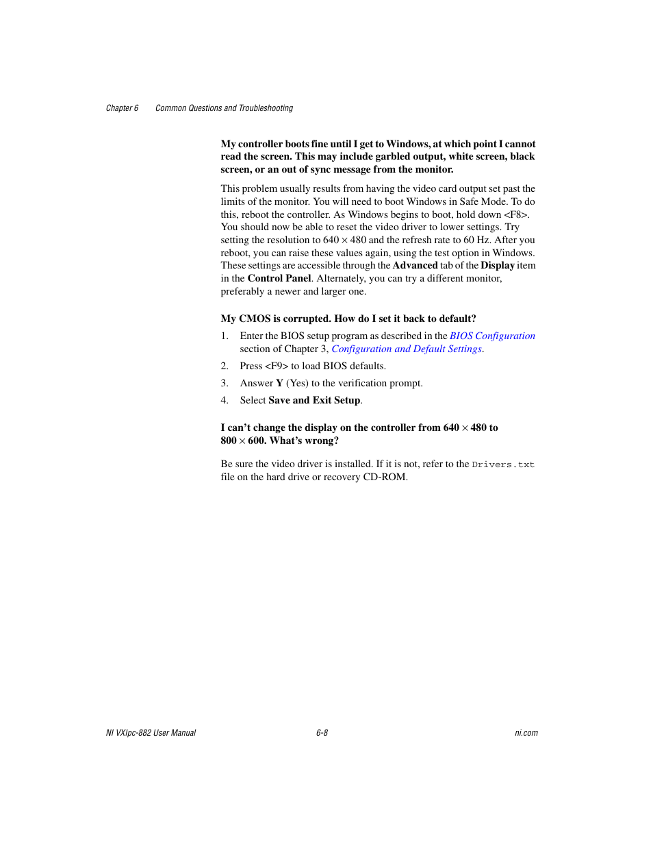 National Instruments NI VXIpc-882 User Manual | Page 81 / 106