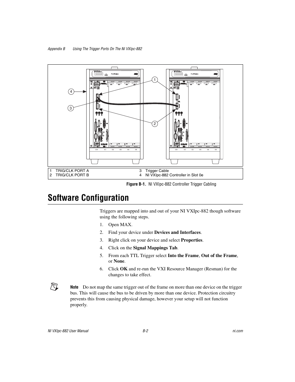 Software configuration | National Instruments NI VXIpc-882 User Manual | Page 89 / 106