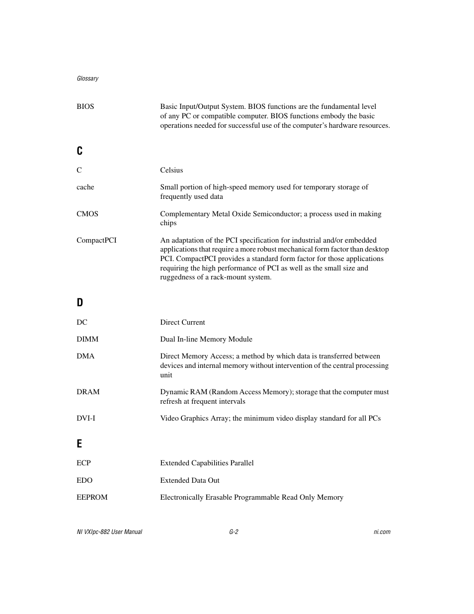 National Instruments NI VXIpc-882 User Manual | Page 95 / 106