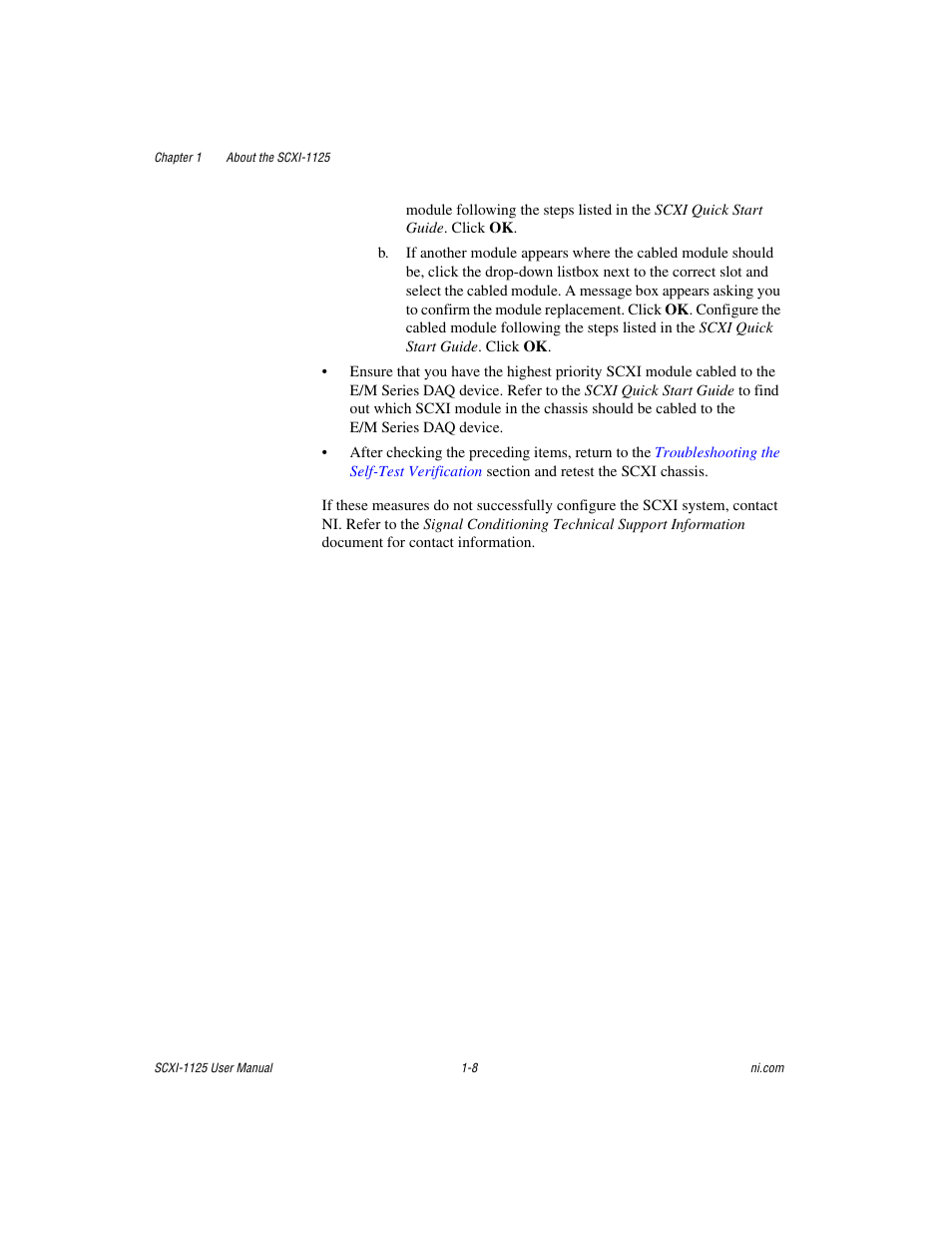 National Instruments Module SCXI-1125 User Manual | Page 17 / 101