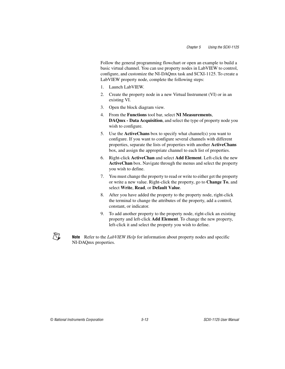 National Instruments Module SCXI-1125 User Manual | Page 50 / 101