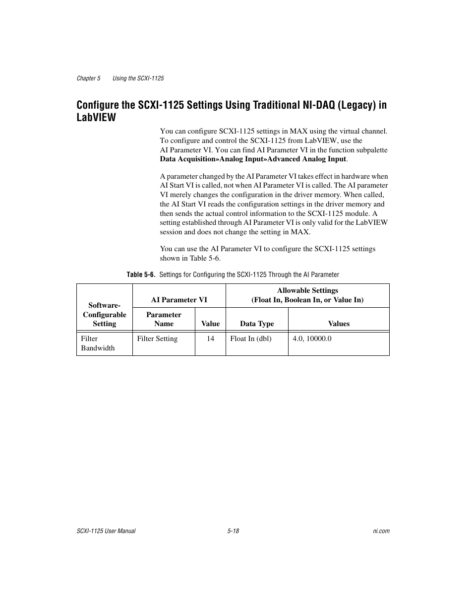 Legacy) in labview -18 | National Instruments Module SCXI-1125 User Manual | Page 55 / 101