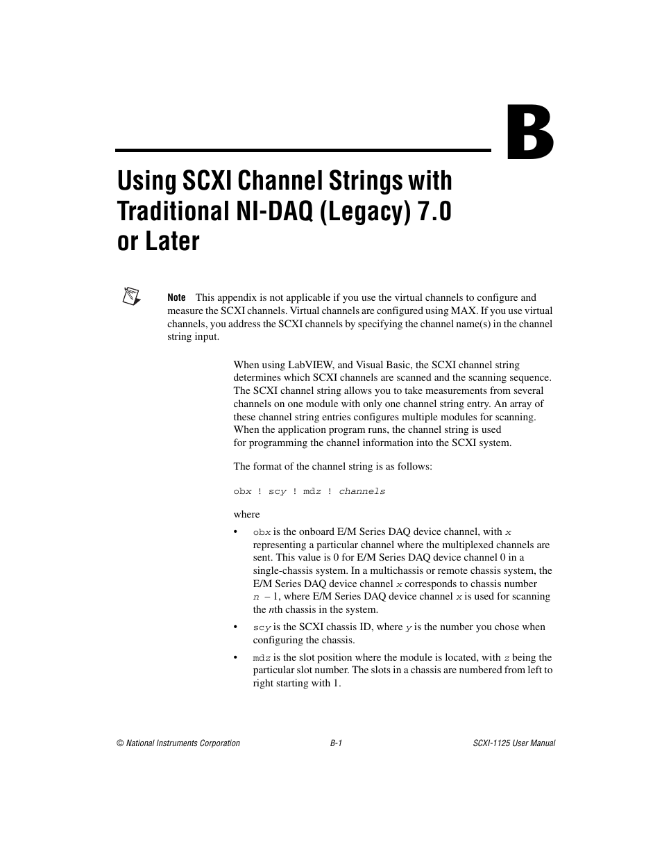 Or later | National Instruments Module SCXI-1125 User Manual | Page 80 / 101