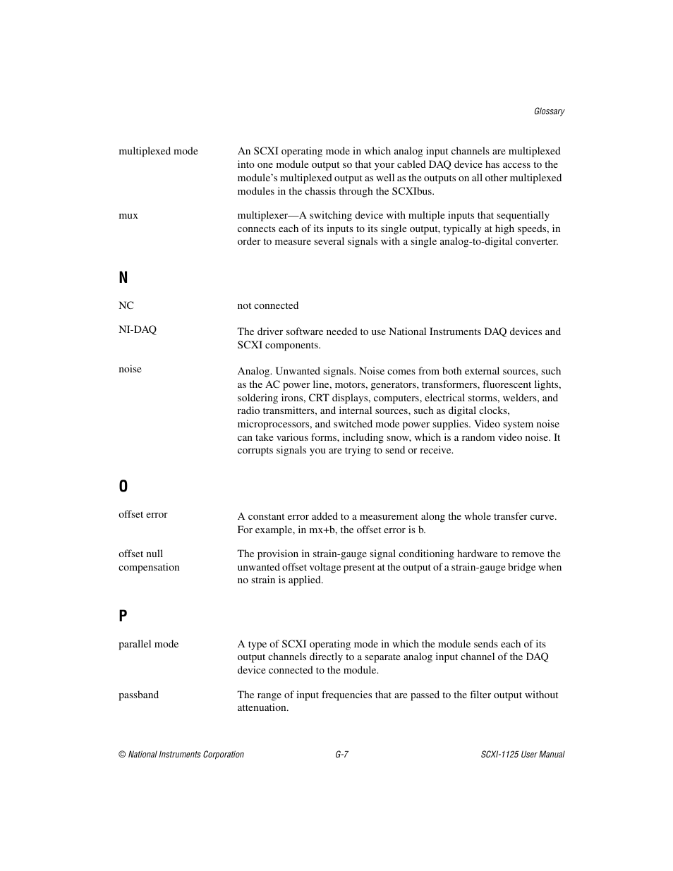 N - p | National Instruments Module SCXI-1125 User Manual | Page 94 / 101
