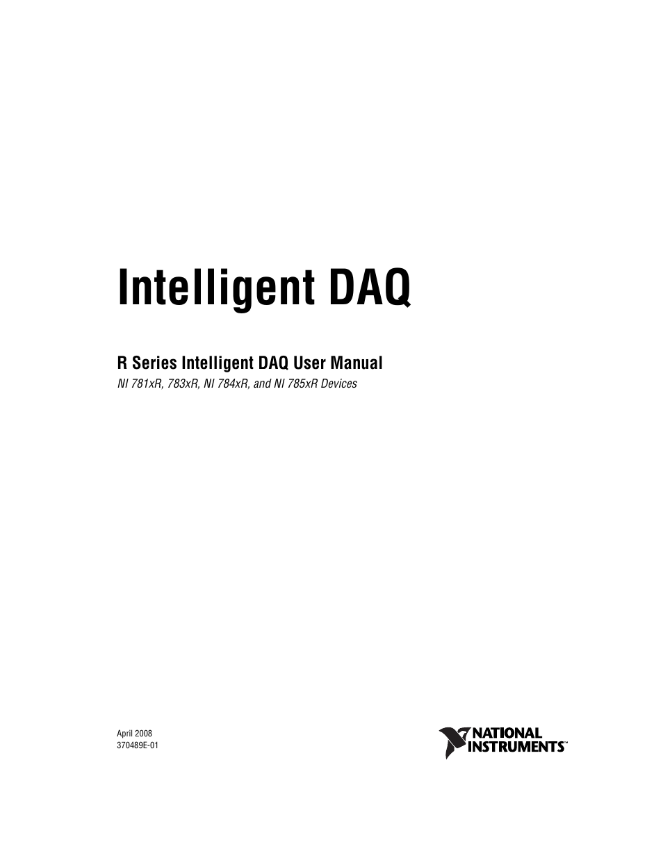 National Instruments NI 784xR User Manual | 74 pages