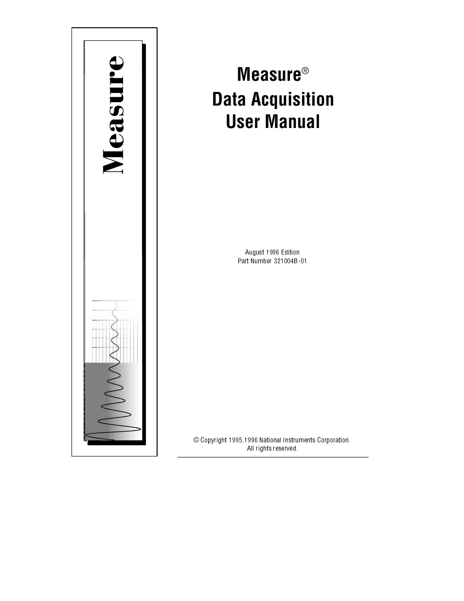 National Instruments Measure Data Acquisition User Manual | 98 pages