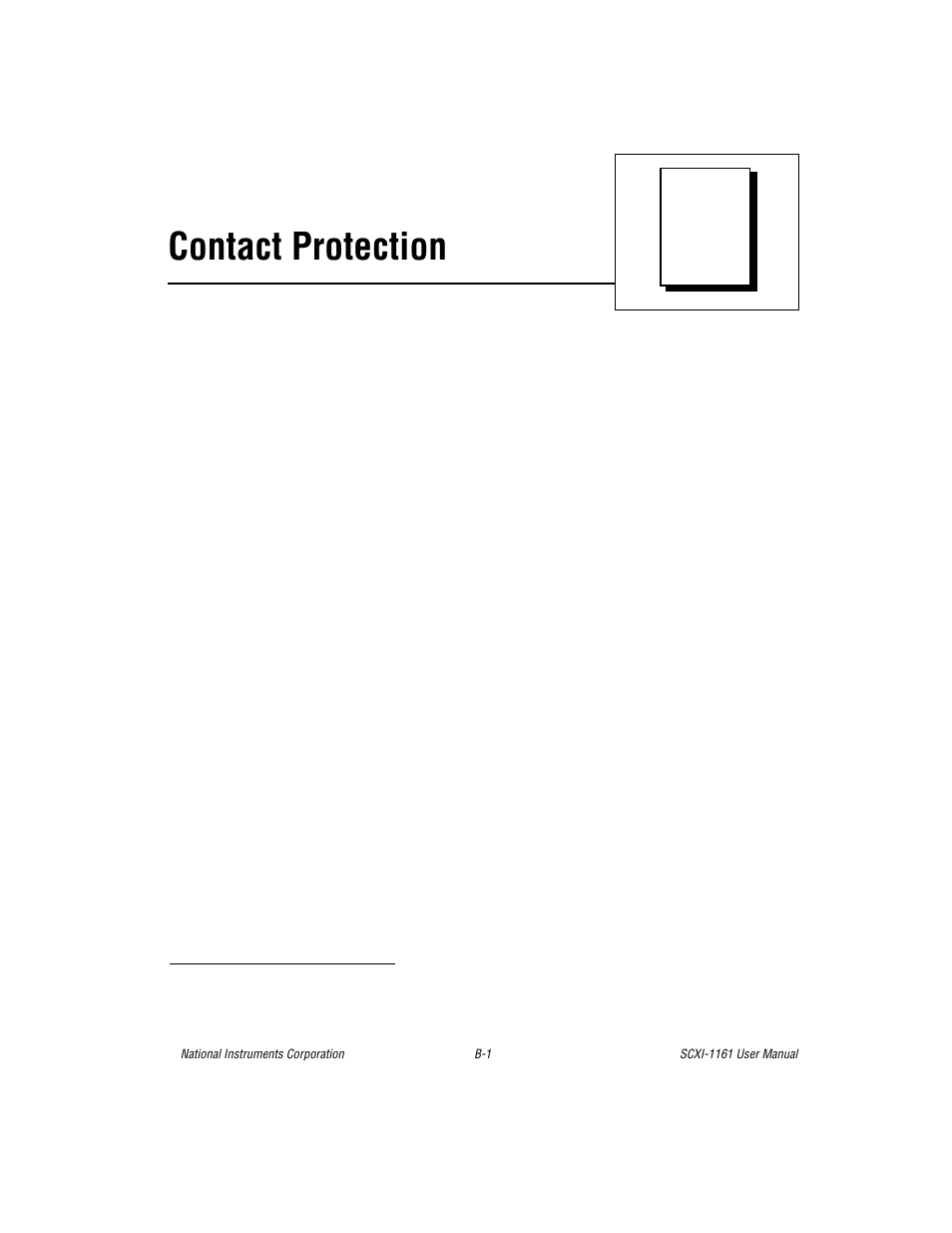 Appendix b contact protection, Appendix b, contact protection, 1) or an mov for ac loads. refer to appendix | Contact protection | National Instruments SCXI-1161 User Manual | Page 41 / 60