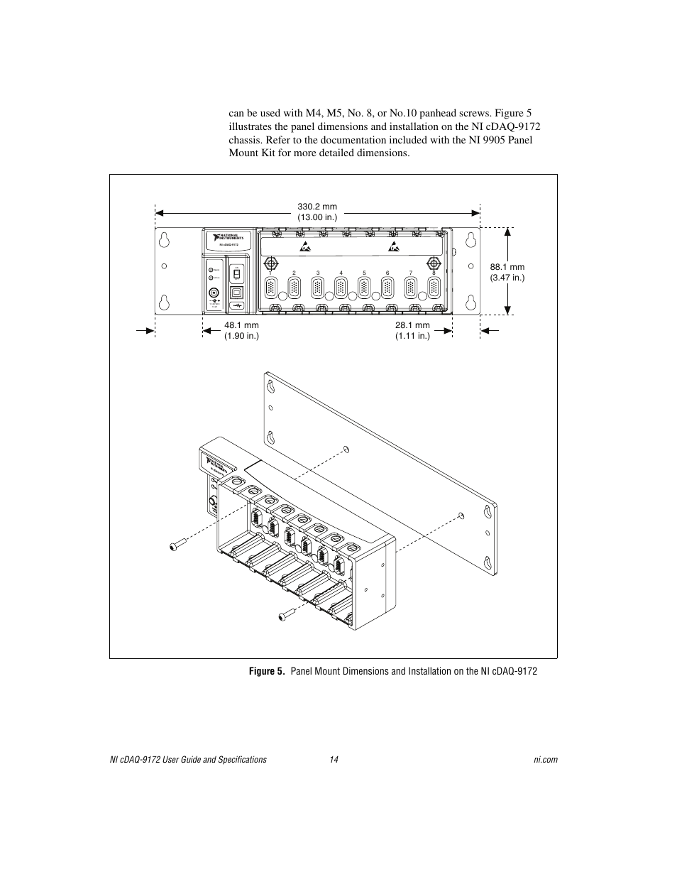 National Instruments Eight-slot USB Chassis NI cDAQ-9172 User Manual | Page 14 / 84