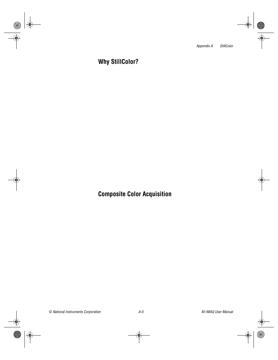 Why stillcolor, Composite color acquisition | National Instruments Image Acquisition Software User Manual | Page 42 / 68