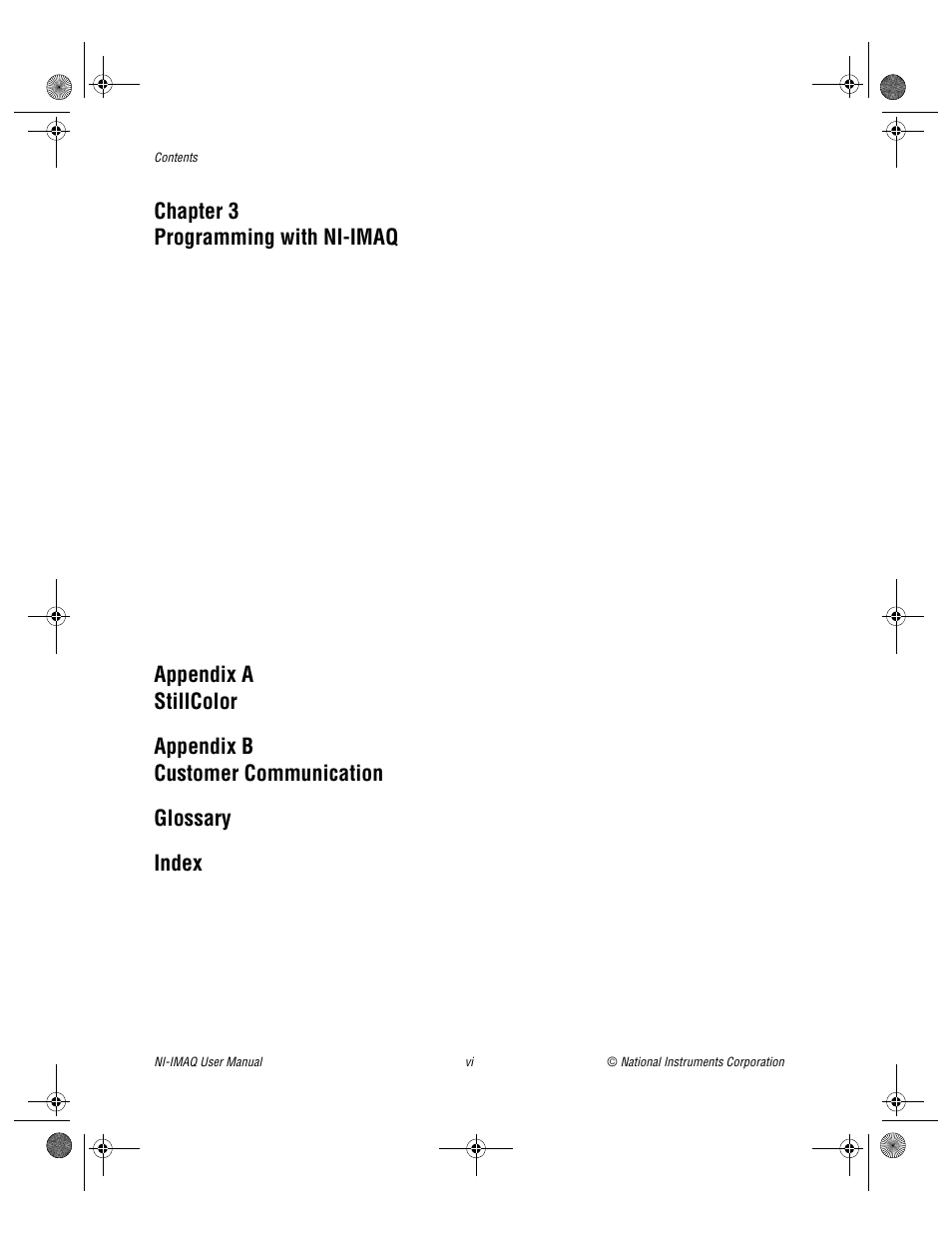 Chapter 3 programming with ni-imaq | National Instruments Image Acquisition Software User Manual | Page 5 / 68