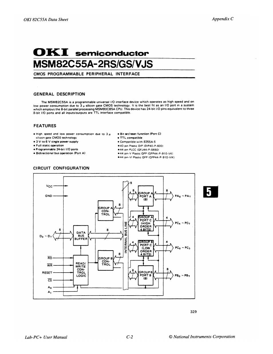 National Instruments Low-Cost Multifunction I/O Board for ISA Lab-PC+ User Manual | Page 101 / 211