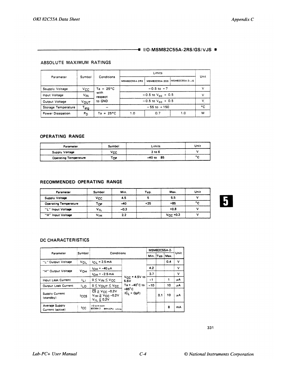 National Instruments Low-Cost Multifunction I/O Board for ISA Lab-PC+ User Manual | Page 103 / 211