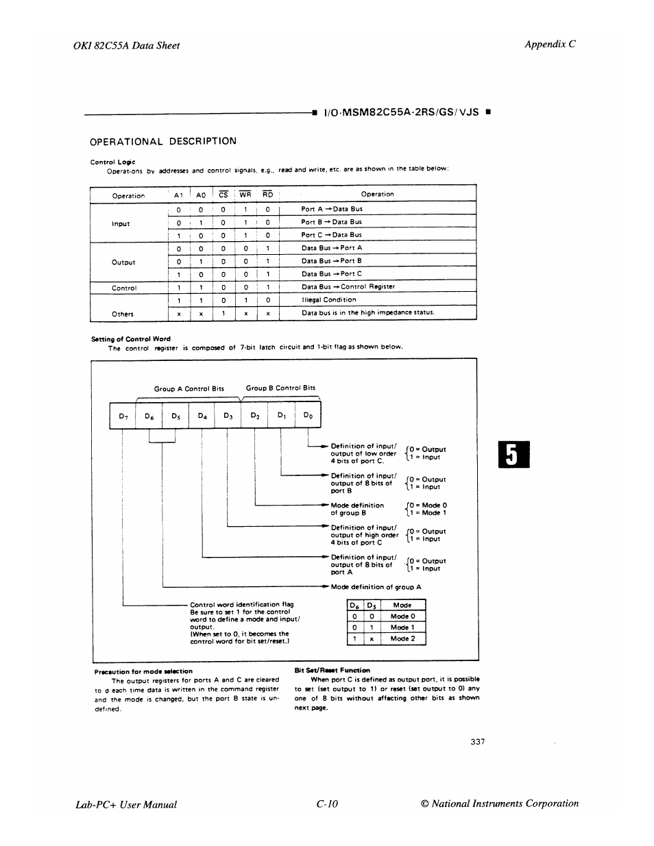 National Instruments Low-Cost Multifunction I/O Board for ISA Lab-PC+ User Manual | Page 109 / 211