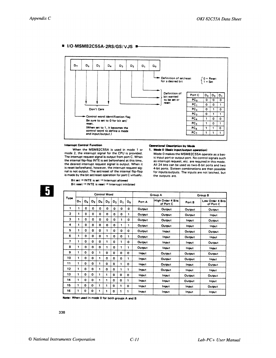 National Instruments Low-Cost Multifunction I/O Board for ISA Lab-PC+ User Manual | Page 110 / 211