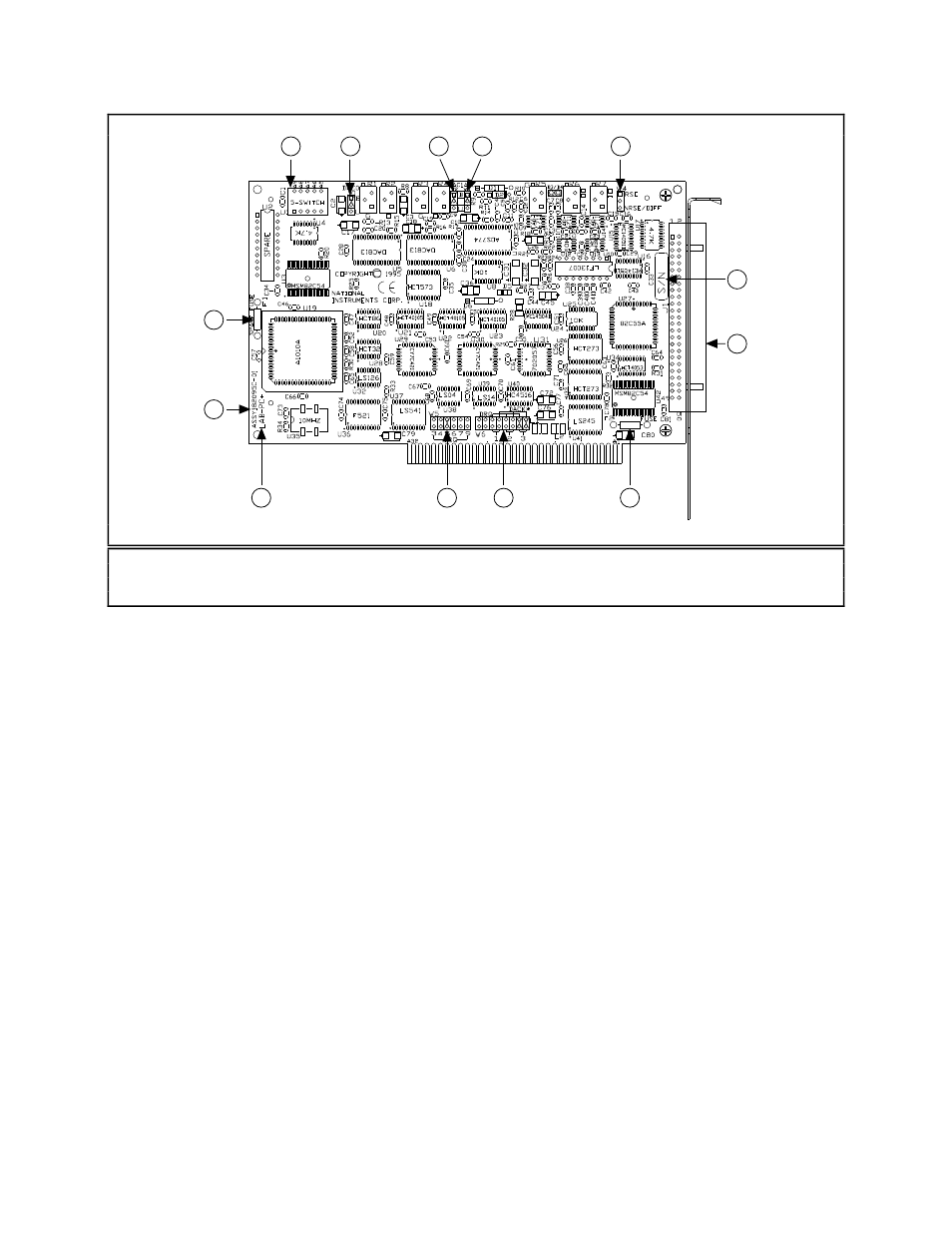 Figure 2-1. parts locator diagram, Figure 2-1, Parts locator diagram | National Instruments Low-Cost Multifunction I/O Board for ISA Lab-PC+ User Manual | Page 18 / 211