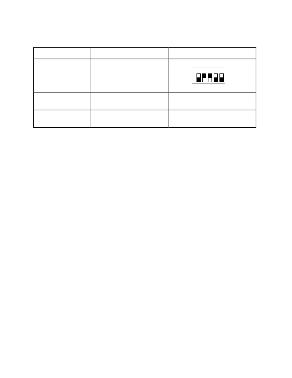 Base i/o address selection, Table 2-1. pc bus interface factory settings, Table 2-1 | Pc bus interface factory settings | National Instruments Low-Cost Multifunction I/O Board for ISA Lab-PC+ User Manual | Page 19 / 211