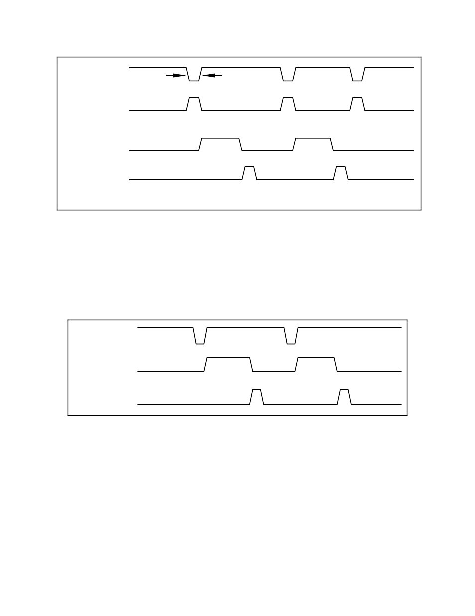 Figure 3-13, Extupdate* signal timing for updating dac output, Figure 3-14 | Extupdate* signal timing for generating interrupts | National Instruments Low-Cost Multifunction I/O Board for ISA Lab-PC+ User Manual | Page 55 / 211