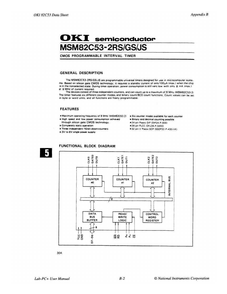 National Instruments Low-Cost Multifunction I/O Board for ISA Lab-PC+ User Manual | Page 89 / 211