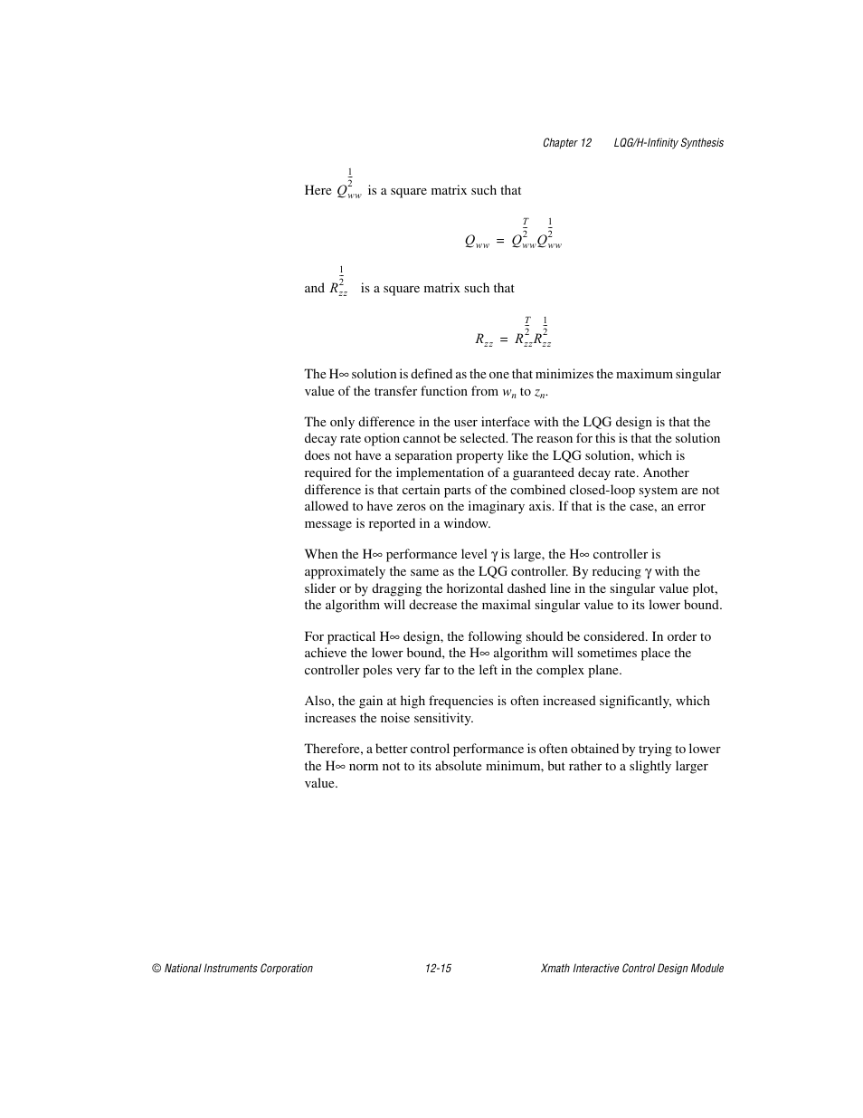 National Instruments Xmath Interactive Control Design Module ICDM User Manual | Page 109 / 129