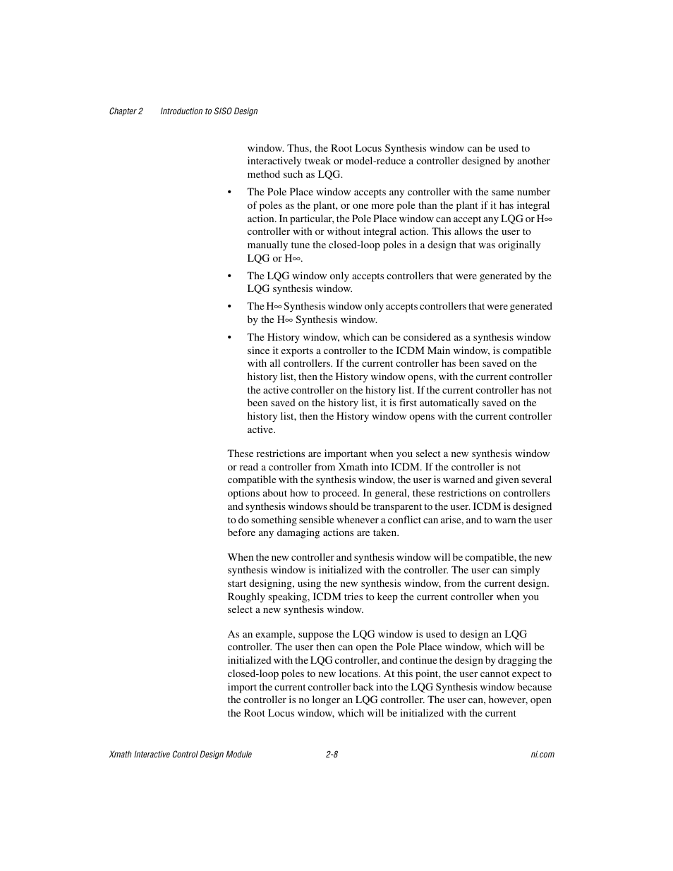 National Instruments Xmath Interactive Control Design Module ICDM User Manual | Page 23 / 129
