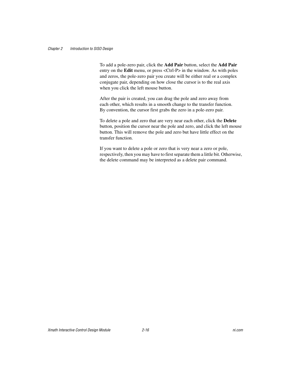National Instruments Xmath Interactive Control Design Module ICDM User Manual | Page 31 / 129