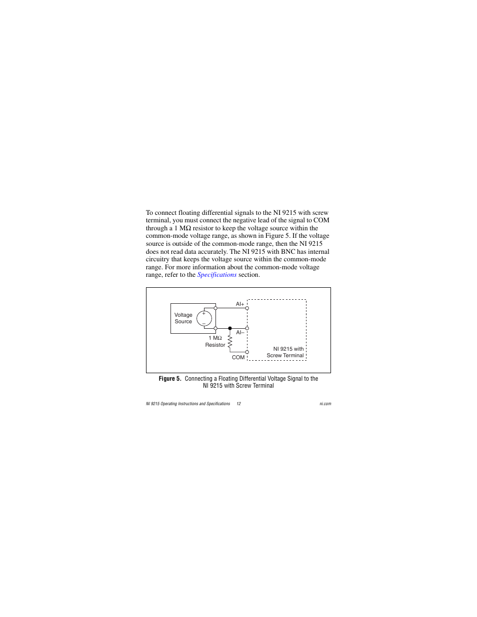 National Instruments NI 9215 User Manual | Page 12 / 34