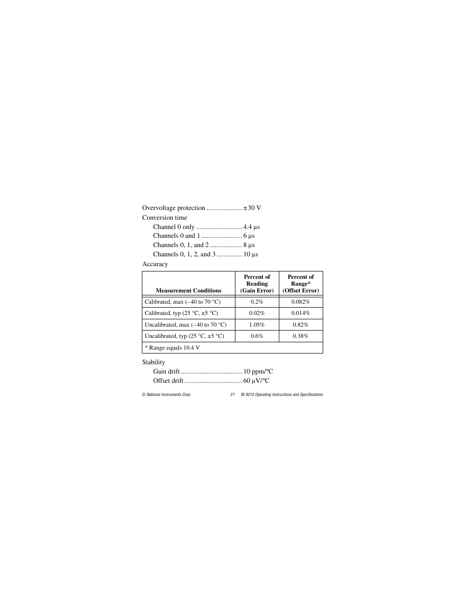 National Instruments NI 9215 User Manual | Page 21 / 34
