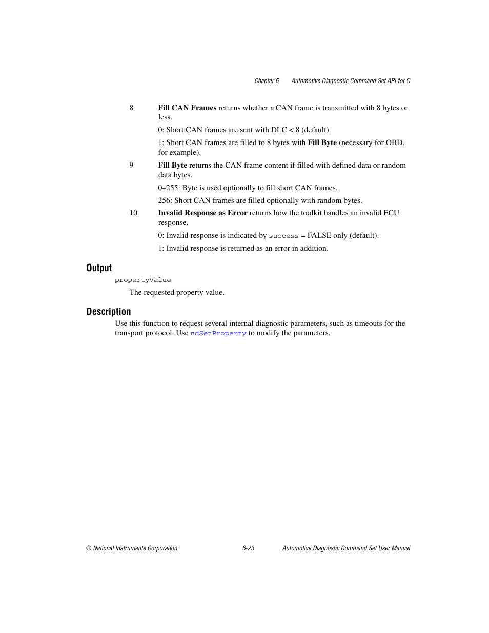 Output, Description | National Instruments CAN 372139B-01 User Manual | Page 187 / 301