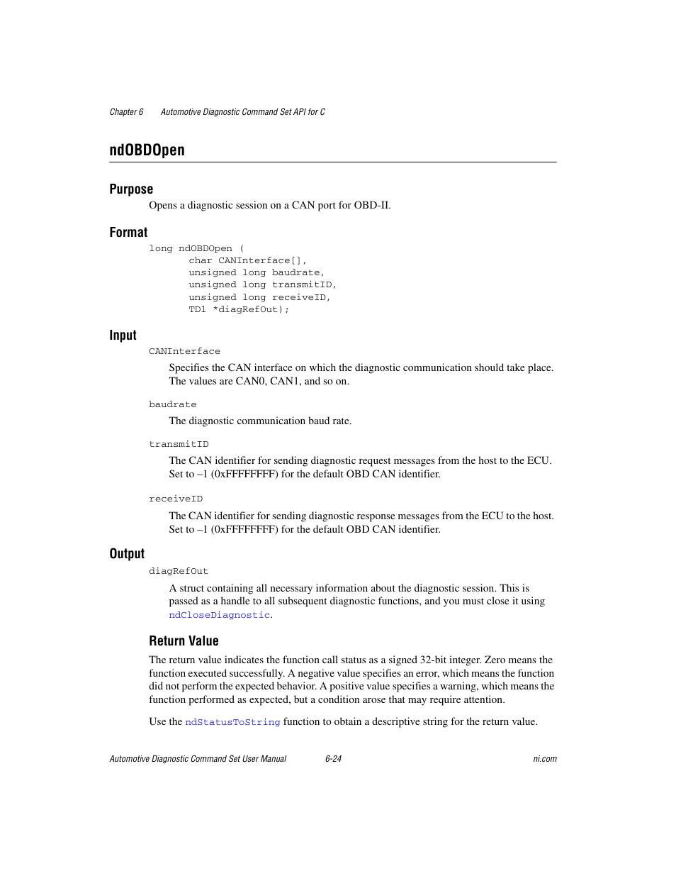 Ndobdopen, Ndobdopen -24 | National Instruments CAN 372139B-01 User Manual | Page 188 / 301