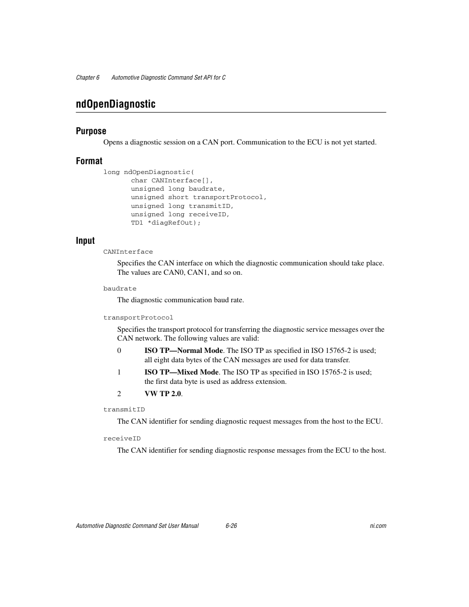 Ndopendiagnostic, Ndopendiagnostic -26 | National Instruments CAN 372139B-01 User Manual | Page 190 / 301