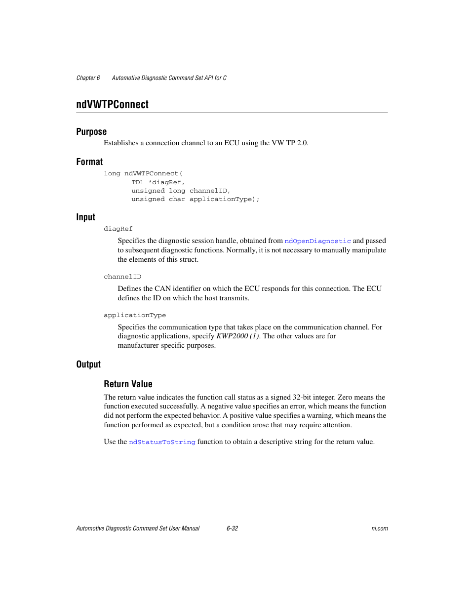 Ndvwtpconnect, Ndvwtpconnect -32 | National Instruments CAN 372139B-01 User Manual | Page 196 / 301