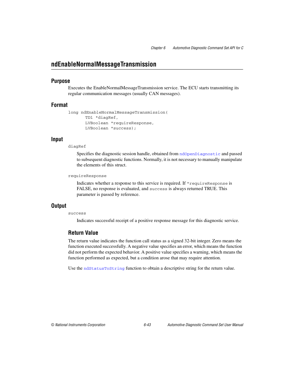 Ndenablenormalmessagetransmission, Ndenablenormalmessagetransmission -43 | National Instruments CAN 372139B-01 User Manual | Page 207 / 301
