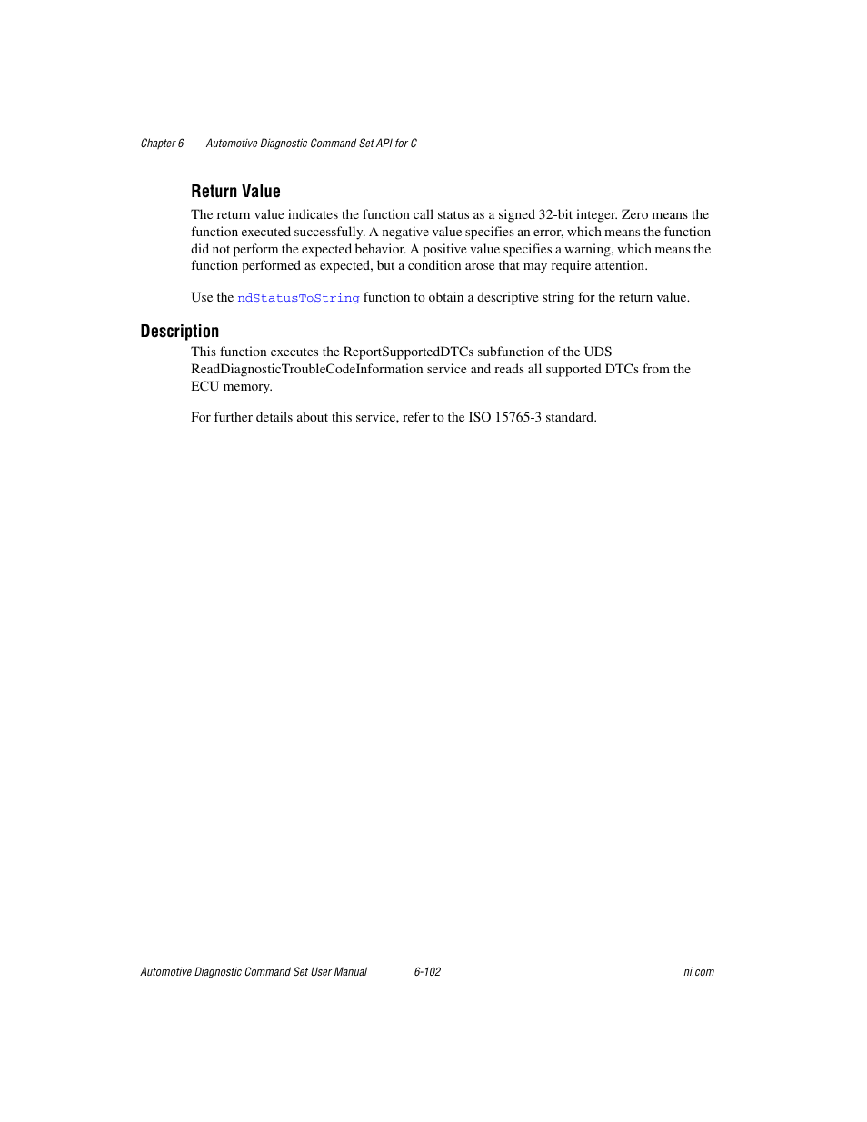 Return value, Description | National Instruments CAN 372139B-01 User Manual | Page 266 / 301