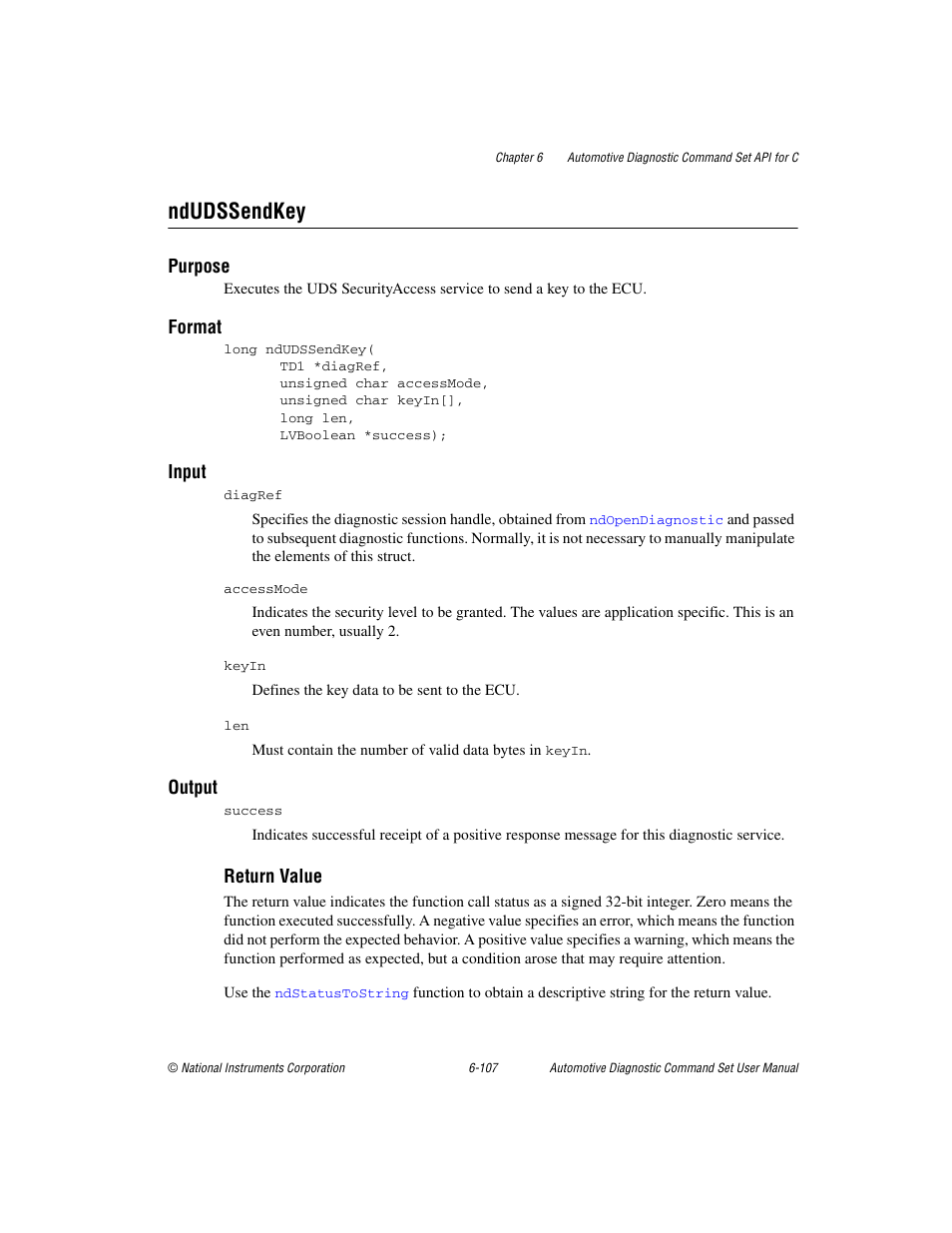 Ndudssendkey, Ndudssendkey -107 | National Instruments CAN 372139B-01 User Manual | Page 271 / 301