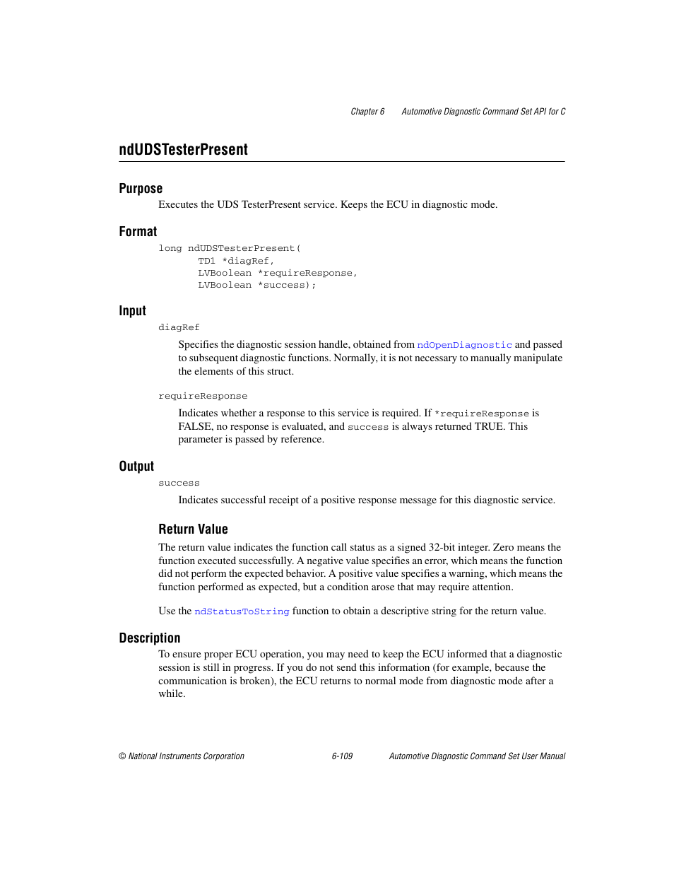 Ndudstesterpresent, Ndudstesterpresent -109 | National Instruments CAN 372139B-01 User Manual | Page 273 / 301
