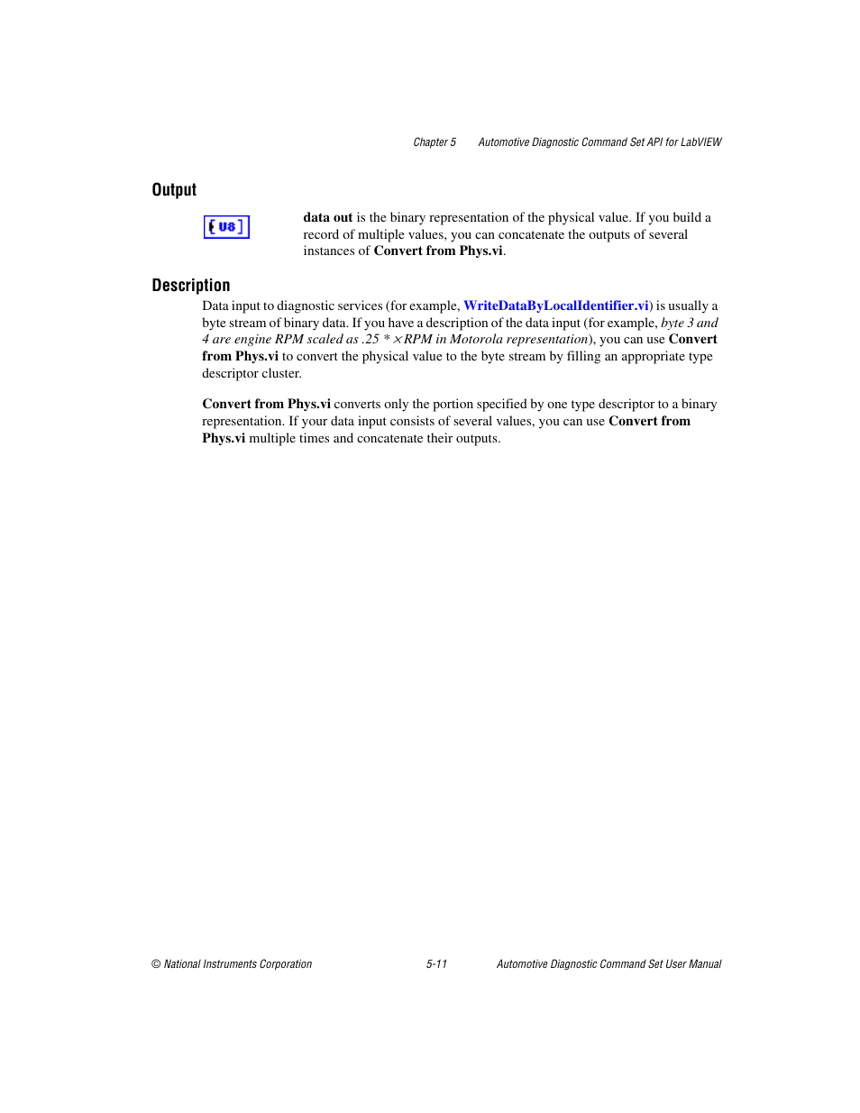 Output, Description | National Instruments CAN 372139B-01 User Manual | Page 37 / 301