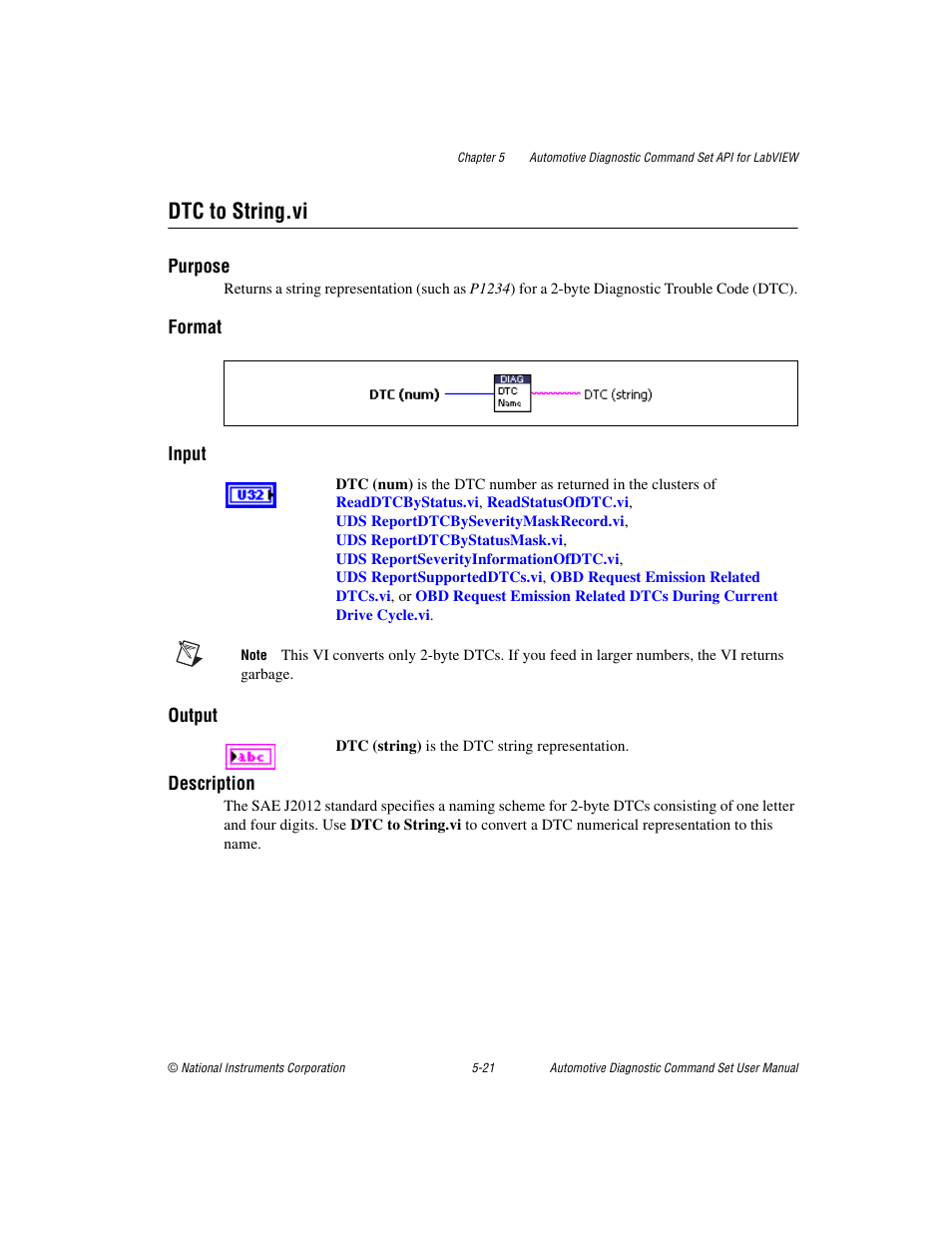 Dtc to string.vi, Dtc to string.vi -21 | National Instruments CAN 372139B-01 User Manual | Page 47 / 301