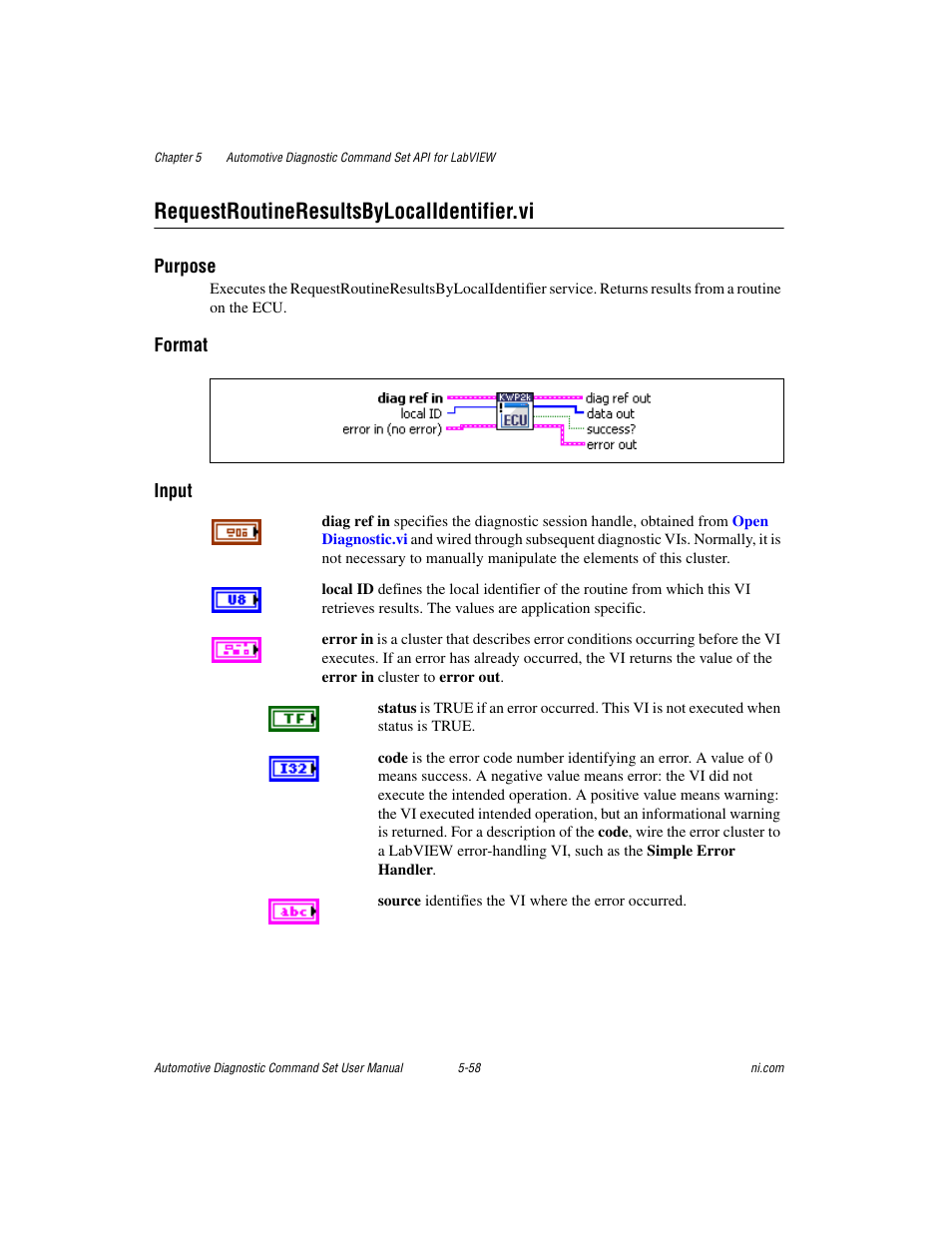 Requestroutineresultsbylocalidentifier.vi, Requestroutineresultsbylocalidentifier.vi -58 | National Instruments CAN 372139B-01 User Manual | Page 84 / 301
