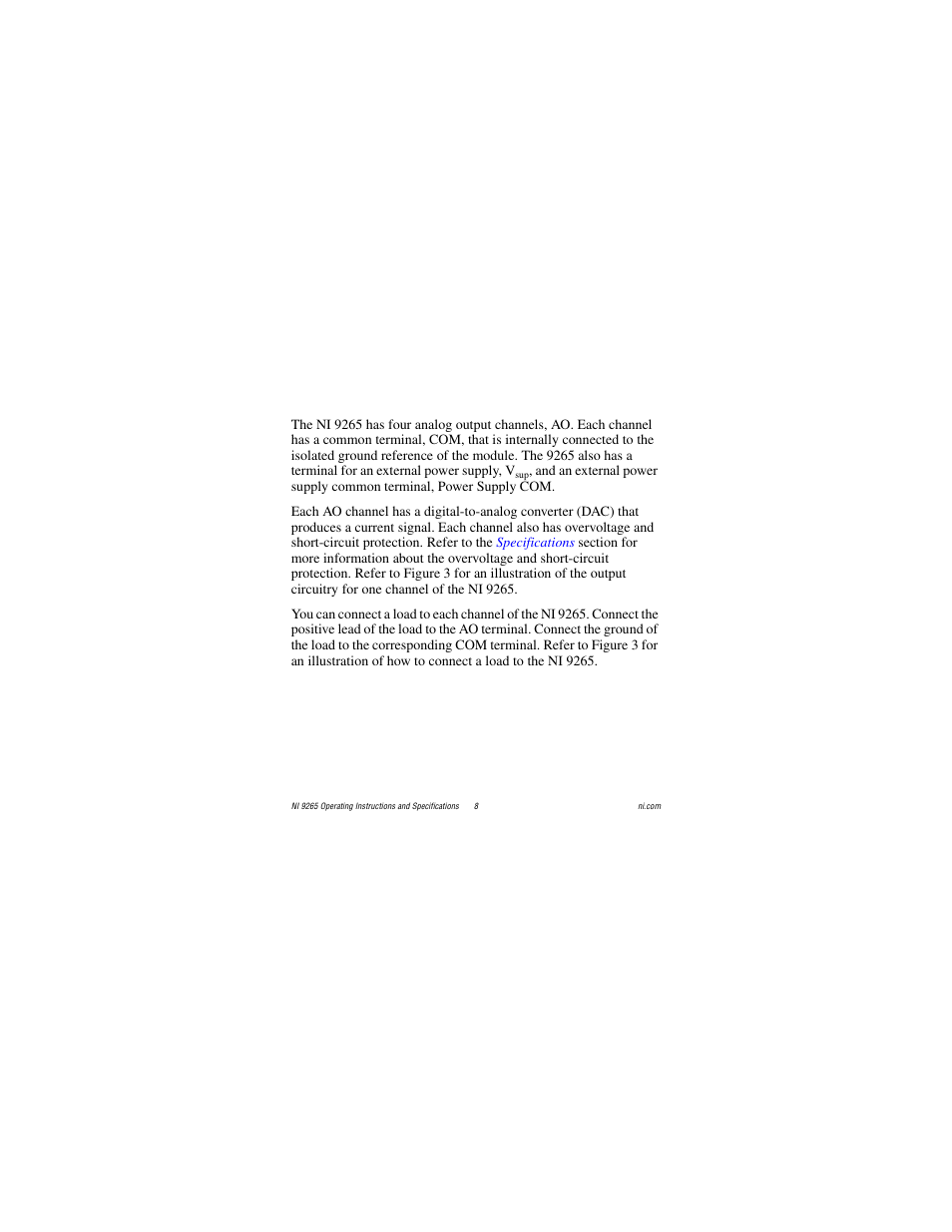 National Instruments NI 9265 User Manual | Page 8 / 26