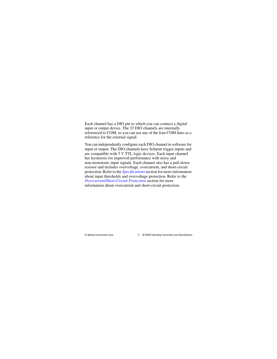 National Instruments NI 9403E User Manual | Page 5 / 19