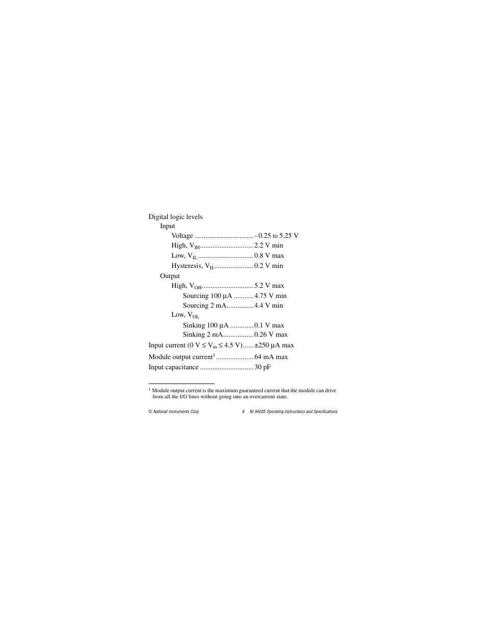 National Instruments NI 9403E User Manual | Page 9 / 19